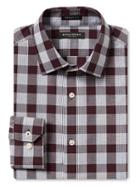 Banana Republic Mens Grant Fit Non Iron Bold Gingham Shirt - Royal Violet