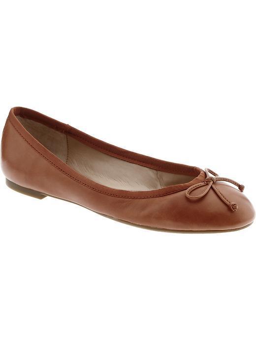 Banana Republic Ashley Bow Ballet Flats - New Cognac