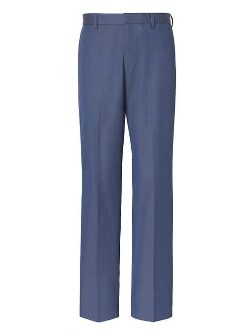 Banana Republic Mens Standard Fit Non-iron Blue Pant Blue Size 31w