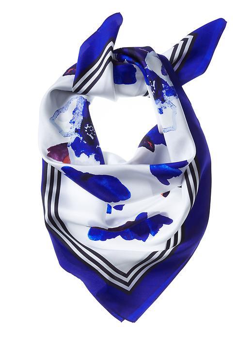 Banana Republic Cecilia Silk Scarf Size One Size - Silky Floral Cool
