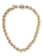 Banana Republic Rope Chain Necklace Size One Size - Brass