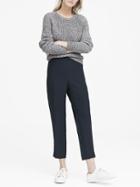 Banana Republic Petite Hayden Tapered-fit Pull-on Ankle Pant