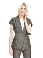 Banana Republic Womens Tie Front Tuxedo Vest Size 0 - Tipo