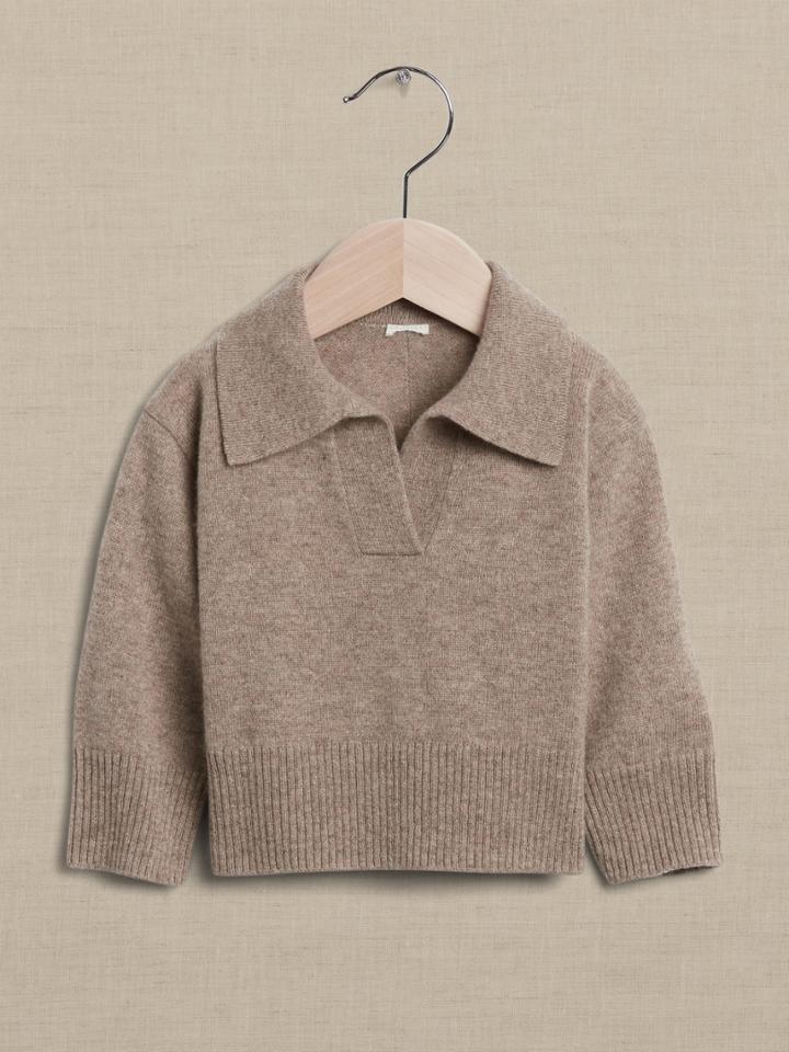 Baby Cashmere Sweater Polo Shirt