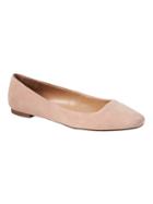 Banana Republic Womens Square-toe Flat Pink Sundown Suede Size 7