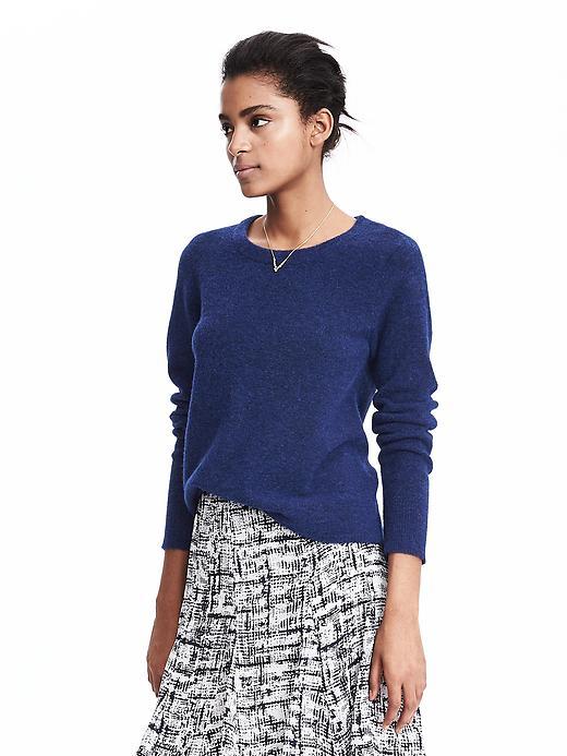 Banana Republic Womens Aire Crew Neck Pullover Size L - Blue Tropic