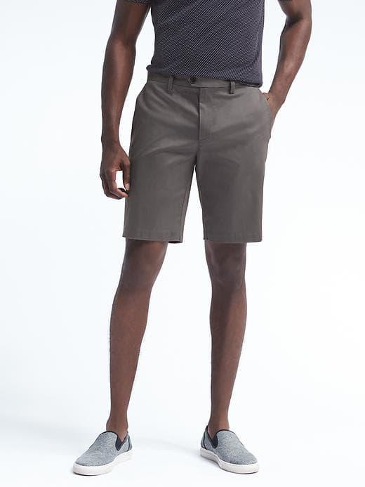 Banana Republic Mens Aiden Luxe Stretch Short - Dark Gray