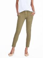 Banana Republic Womens Skinny Stretch Utility Ankle Pant Size 0 Regular - Utility Green