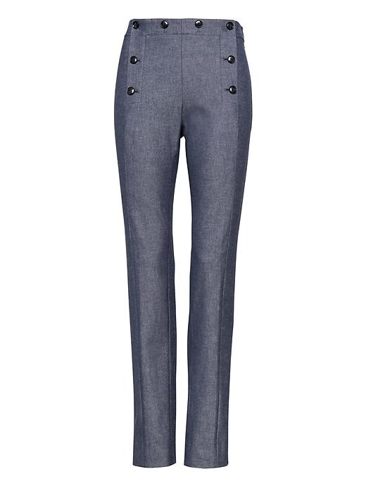 Banana Republic Womens Sloan Skinny-fit Sailor Pant Navy Size 18