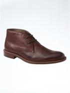 Banana Republic Mens Norman Leather Chukka Boot With Vibram Sole - Chocolate Brown