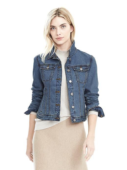 Banana Republic Womens Denim Jacket Medium Wash Size S