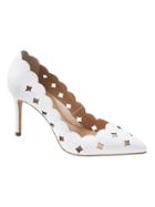 Banana Republic Womens Madison Laser-cut 12-hour Pump White With Rose Gold Accent Size 8