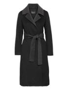 Banana Republic Womens Japan Online Exclusive Wool-blend Coat Black & Charcoal Size Xs