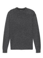 Banana Republic Mens Extra-fine Italian Merino Woolcrew-neck Sweater Black Size Xxs