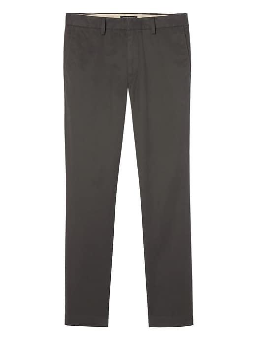 Banana Republic Mens Emerson Straight Chino Pant Sharp Gray Size 42w