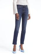 Banana Republic Sculpt Medium Wash Slim Straight Jean - Medium Wash