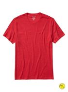 Banana Republic Mens Factory Fitted Crew Neck Tee Size L - Pure Red