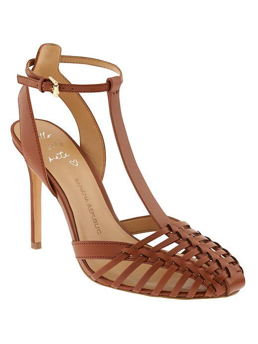 Banana Republic Vienna Heeled Sandal Size 10 - Rum