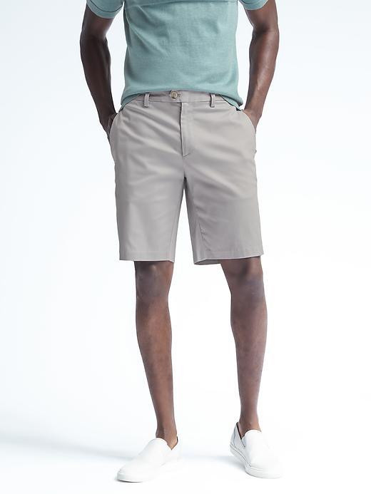 Banana Republic Mens Aiden Luxe Stretch Short - Sidewalk Gray