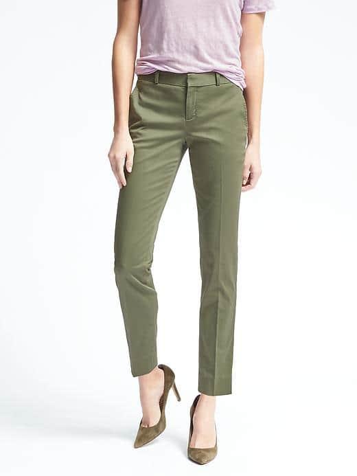 Banana Republic Ryan Fit Sateen Pant - Flight Jacket