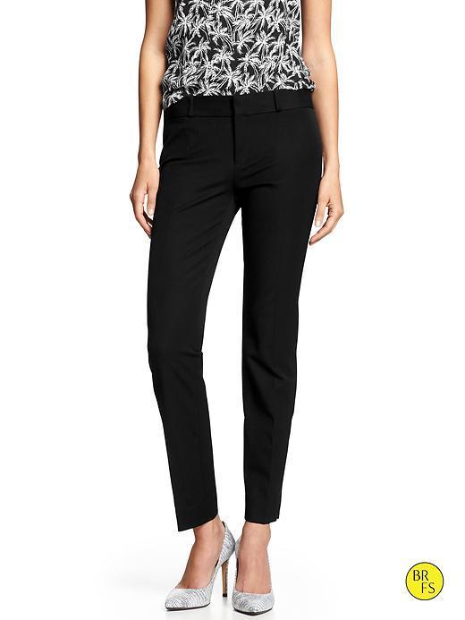 Banana Republic Factory Sloan Fit Slim Ankle Pant - Black
