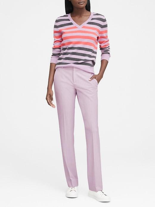 Banana Republic Petite Logan Trouser-fit Birdseye Pant