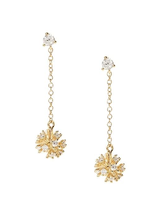 Banana Republic Womens Delicate Fireball Linear Earring Gold Size One Size