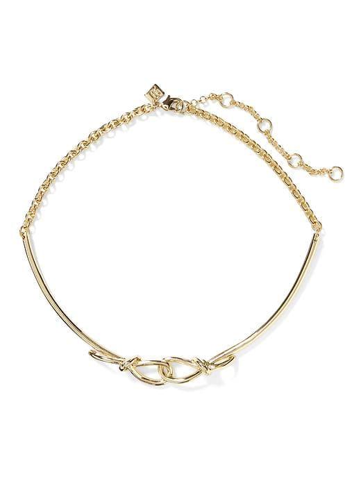 Banana Republic Nautical Knots Necklace - Gold