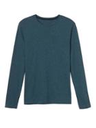 Banana Republic Mens Soft Wash Long Sleeve Tee - Dark Teal