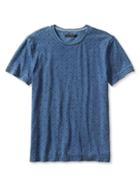 Banana Republic Mens Fleur De Lys Printed Tee Size L - Preppy Navy
