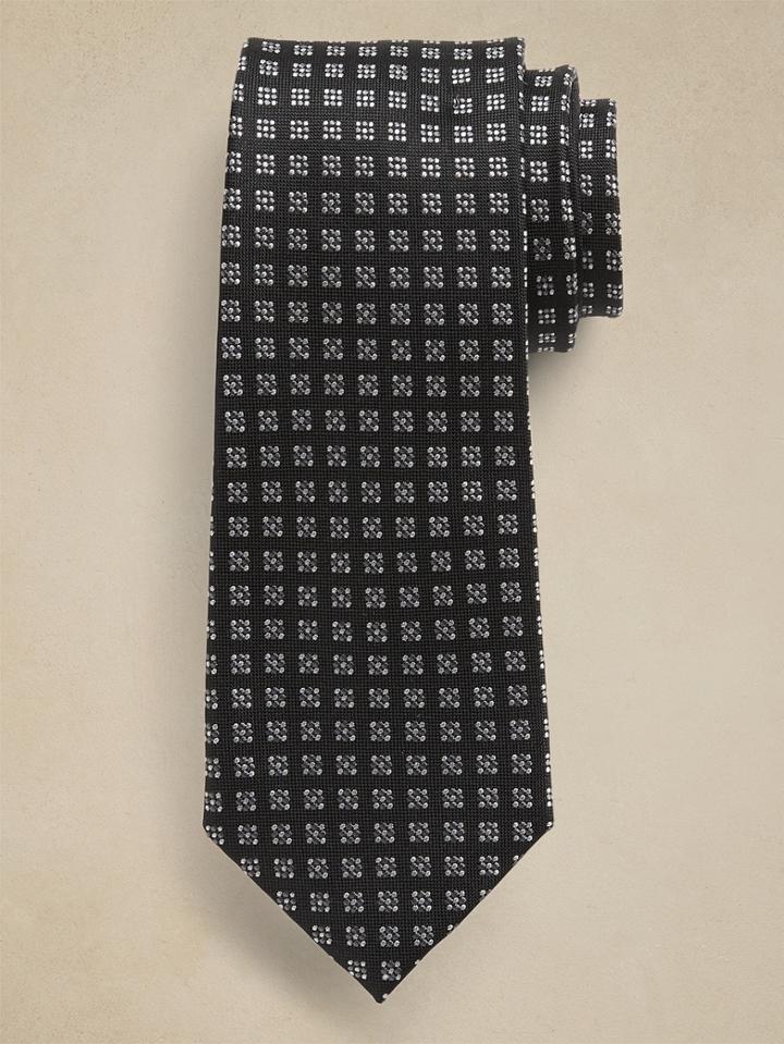 Micro Dot Silk Tie