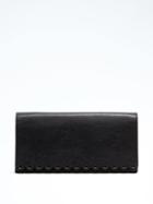 Banana Republic Womens Rechargeable Scalloped Clutch - Black