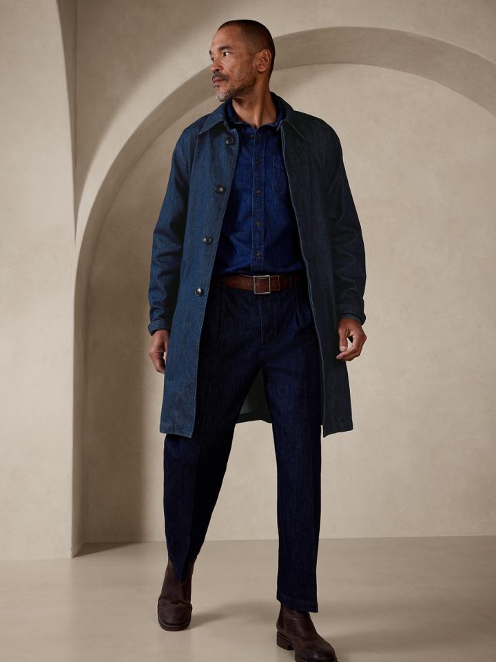 Denim Mac Coat