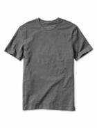 Banana Republic Men's Stretch Pima Dark Heather Charcoal Tee Shirt - Dark Heather Charcoal