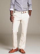 Banana Republic Straight Fit Linen Drawstring Pant - Stone