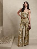 Eclat Wide-leg Brocade Pant