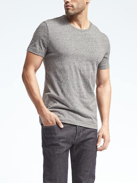 Banana Republic Soft Wash Tee - Air Force Grey