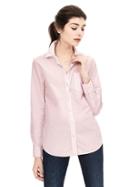 Banana Republic Womens Classic Fit One Pocket Shirt Size L - Happy Pink