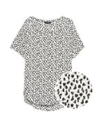 Banana Republic Womens Print High-low Hem Top White Size Xxl