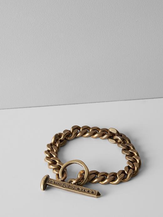 Banana Republic Giles &amp; Brother Railroad Spike Link Bracelet Size One Size - Antique Brass