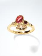 Banana Republic Delicate Color Cluster Ring - Red