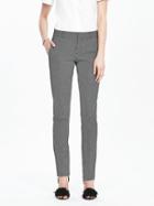 Banana Republic Womens Ryan Fit Dot Slim Straight Pant Size 0 Regular - Black Dot