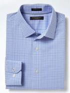 Banana Republic Mens Camden Fit Supima Cotton Check Shirt - Cool Lake