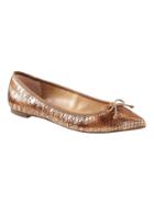 Banana Republic Womens Pointed-toe Robin Ballet Flat Gold Size 9 1/2
