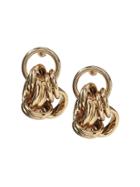 Banana Republic Womens Knot Chain Earring Gold Size One Size