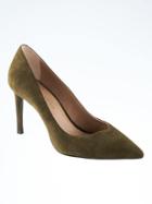 Banana Republic Womens Madison 12 Hour Pump - Olive Suede