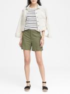 Banana Republic Womens Luxe Twill 5 Short Flight Jacket Size 2