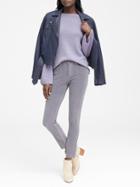 Banana Republic Womens Cashmere Flare-sleeve Sweater Lavender Cloud Size M