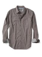 Banana Republic Mens Grant Fit Custom Wash Mini Check Shirt - New Vineyard