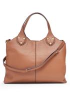 Banana Republic Womens Italian Leather Carryall Bag Nutmeg Leather Size One Size